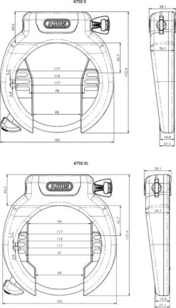 ABUS - Antivol De Cadre 4750 X / XL -Magasin De Vélos abus antivol cadre 4750 x xl 3 3840x2160
